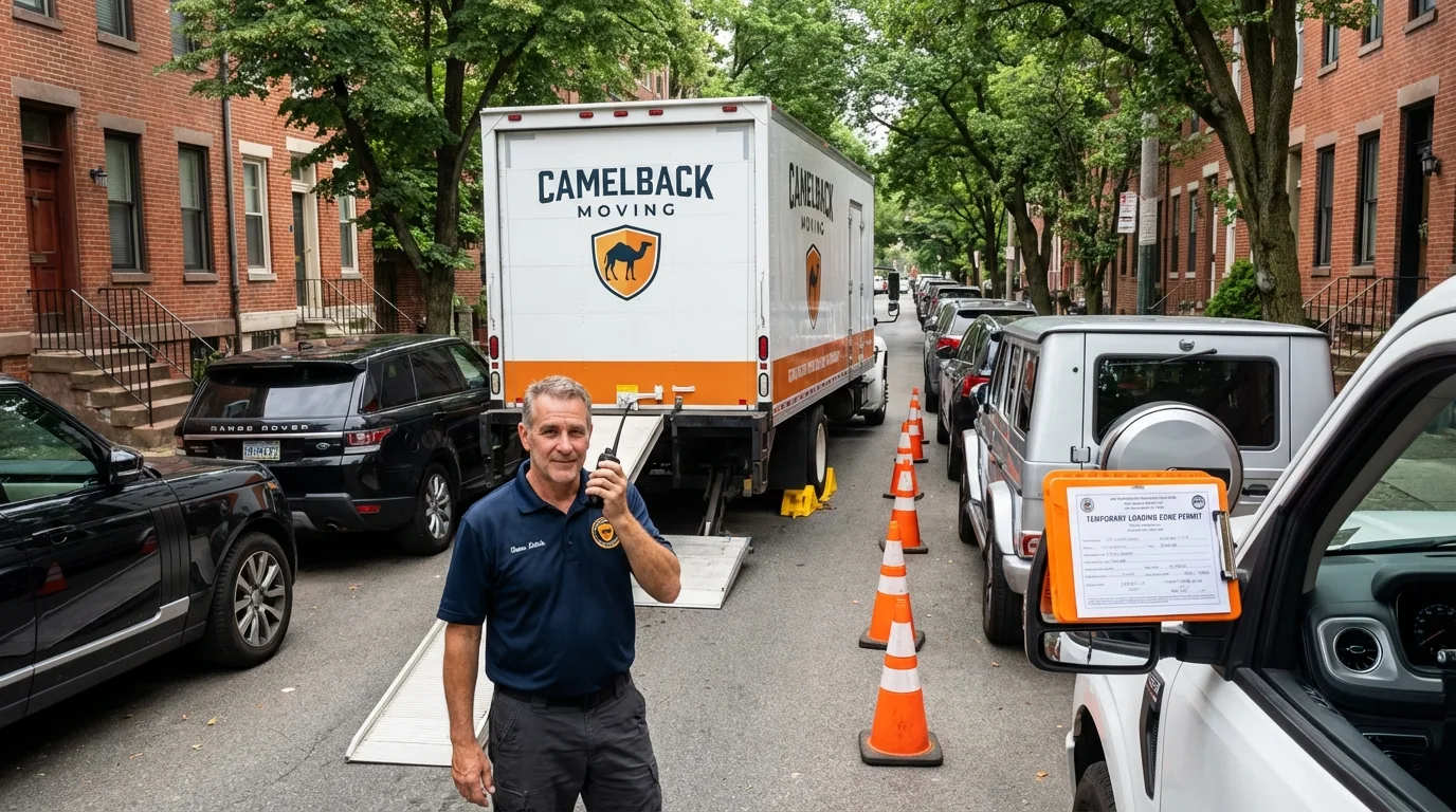 City street loading permit setup in Woodstock, NY